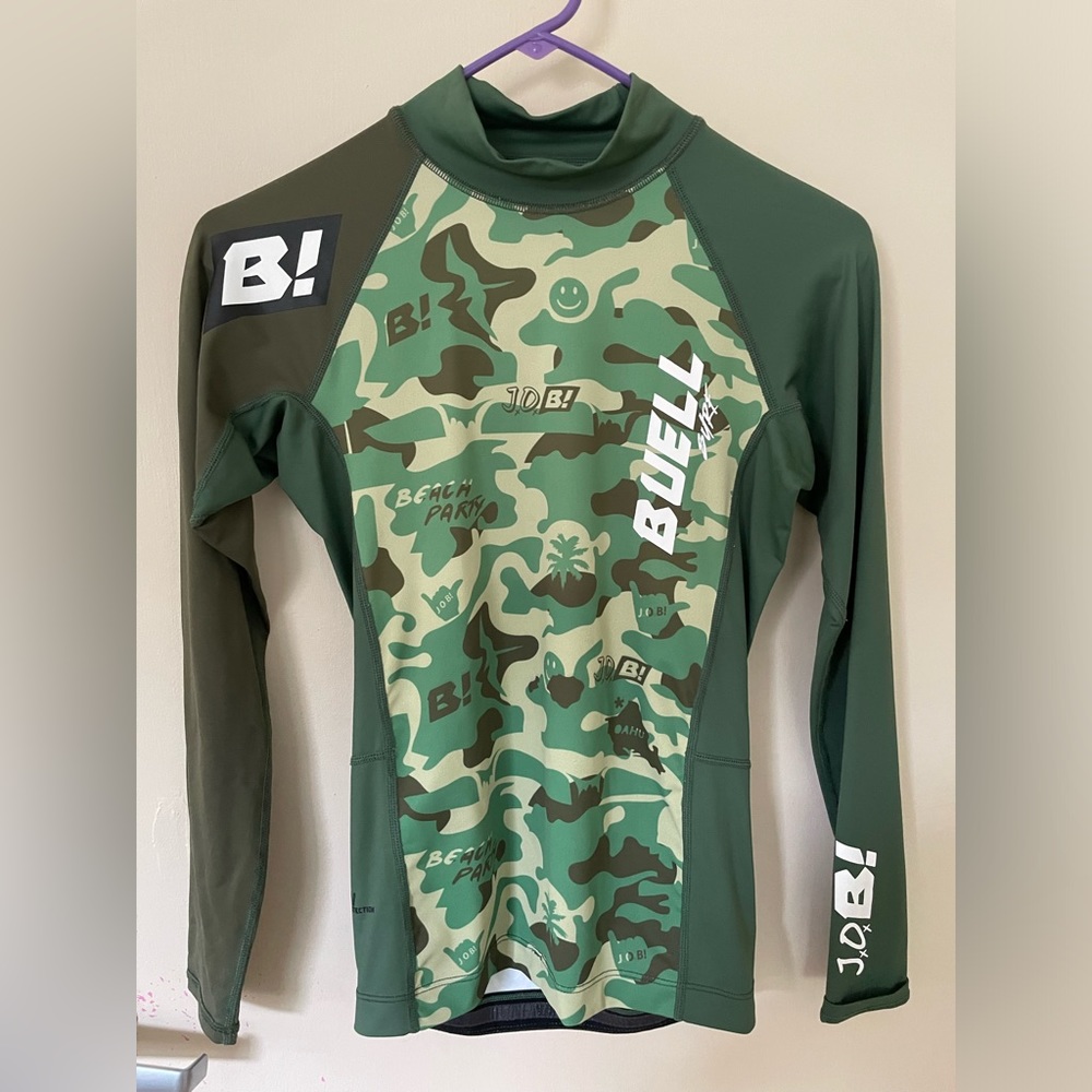Buell Camo Long Sleeve Rash Guard, Jamie O’Brien Collection